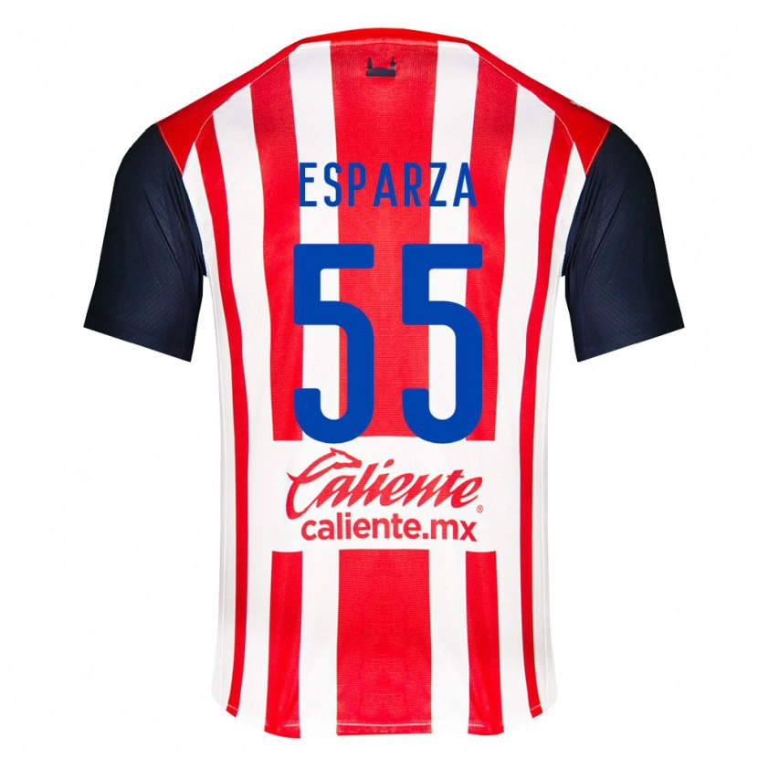 Danxen Damen Sebastián Esparza #55 Rot Schwarz Weiß Heimtrikot Trikot 2026/27 T-Shirt