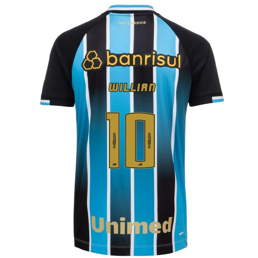 Danxen Damen Willian Borges Da Silva #10 Blau Braun Schwarz Heimtrikot Trikot 2026/27 T-Shirt