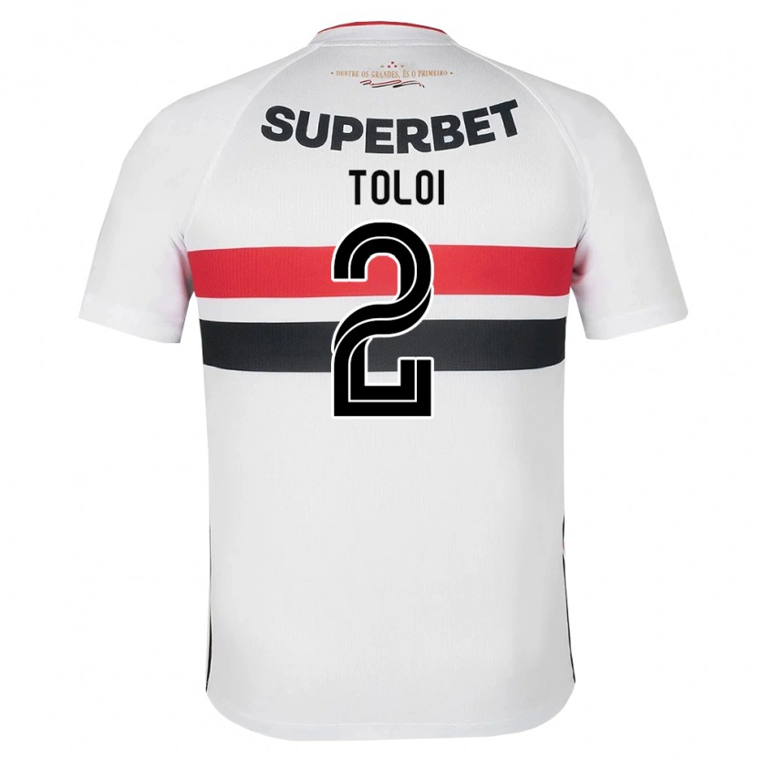 Danxen Damen Rafael Tolói #2 Weiß Rot Schwarz Heimtrikot Trikot 2026/27 T-Shirt