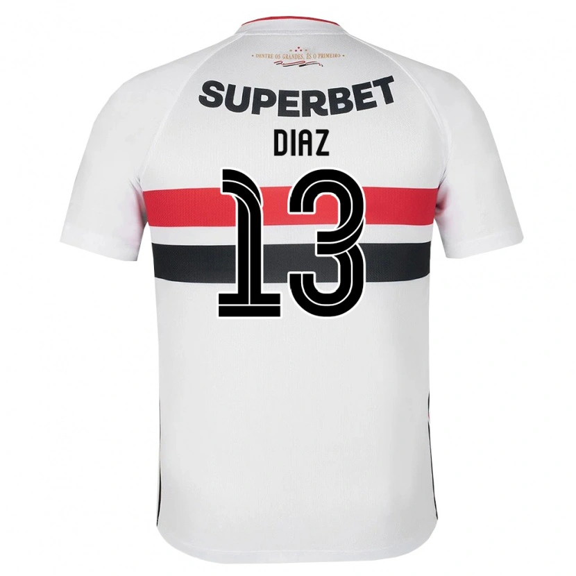 Danxen Damen Enzo Díaz #13 Weiß Rot Schwarz Heimtrikot Trikot 2026/27 T-Shirt
