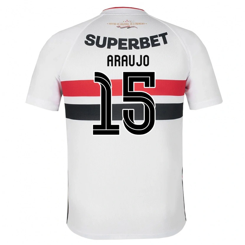 Danxen Damen Michel Araújo #15 Weiß Rot Schwarz Heimtrikot Trikot 2026/27 T-Shirt