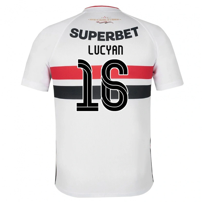 Danxen Damen Lucyan Gabriel Arruda Delgado #16 Weiß Rot Schwarz Heimtrikot Trikot 2026/27 T-Shirt