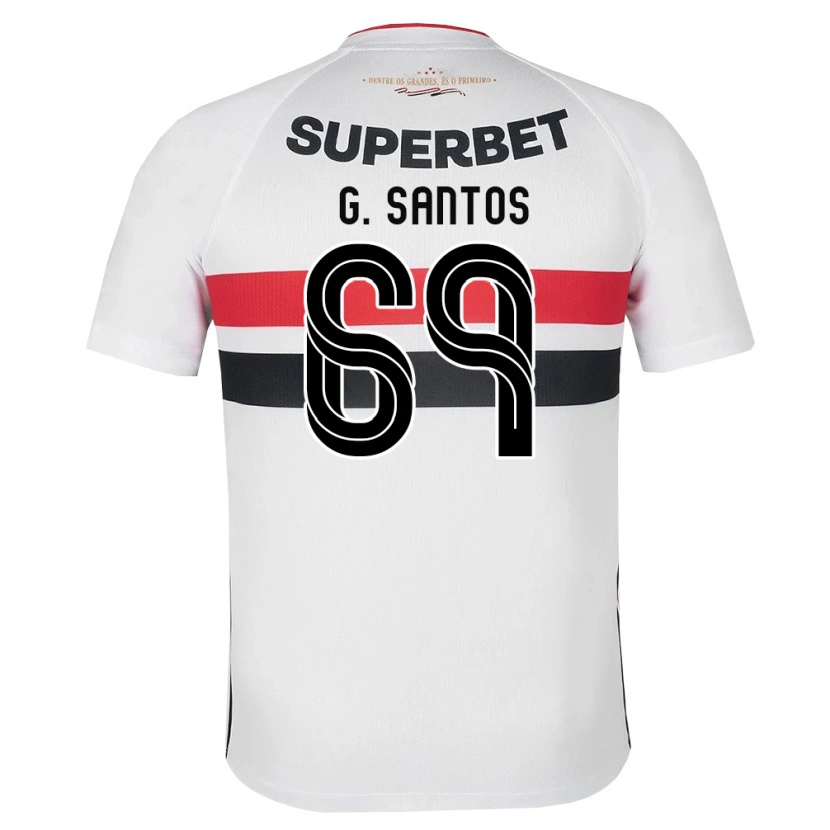 Danxen Damen Guilherme Santos #69 Weiß Rot Schwarz Heimtrikot Trikot 2026/27 T-Shirt