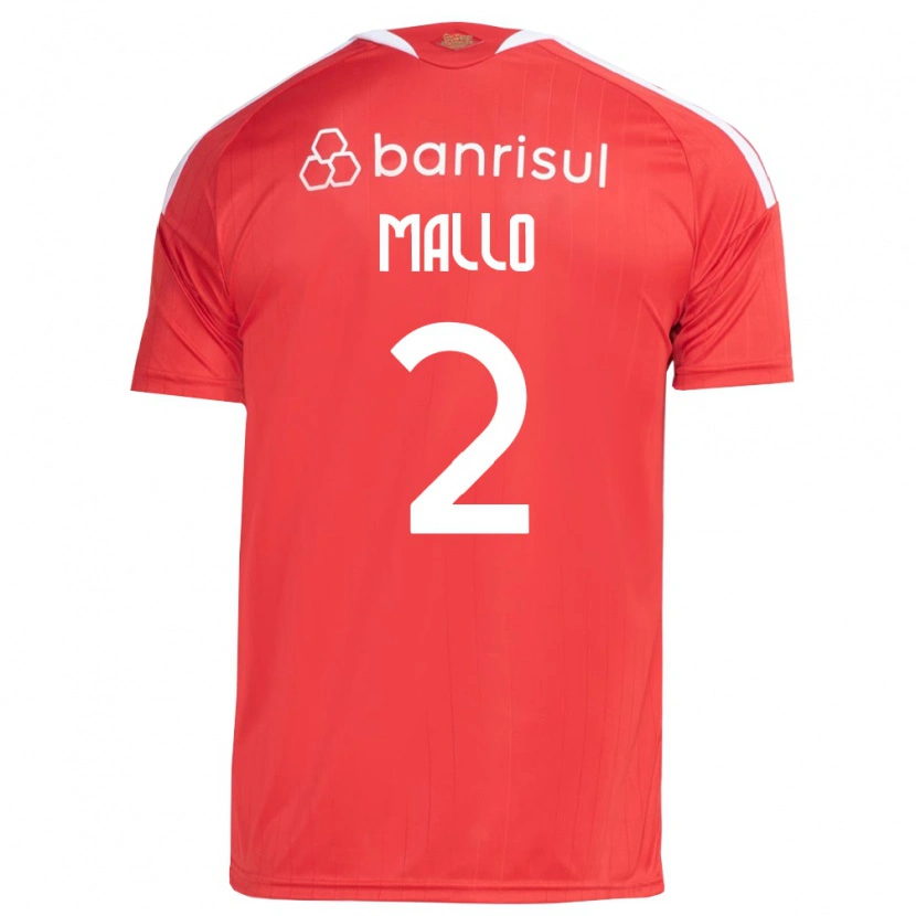 Danxen Damen Hugo Mallo #2 Rot Weiß Heimtrikot Trikot 2026/27 T-Shirt