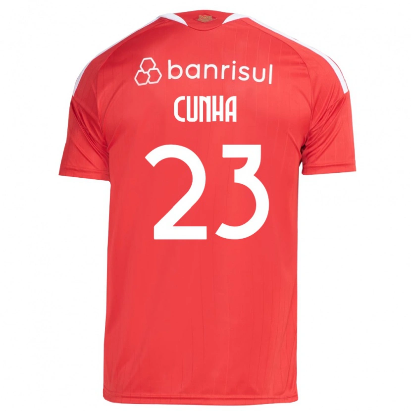 Danxen Damen Matheus Cunha #23 Rot Weiß Heimtrikot Trikot 2026/27 T-Shirt