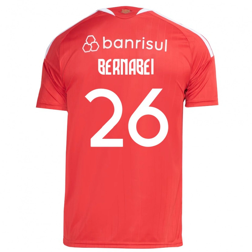 Danxen Damen Alexandro Bernabei #26 Rot Weiß Heimtrikot Trikot 2026/27 T-Shirt