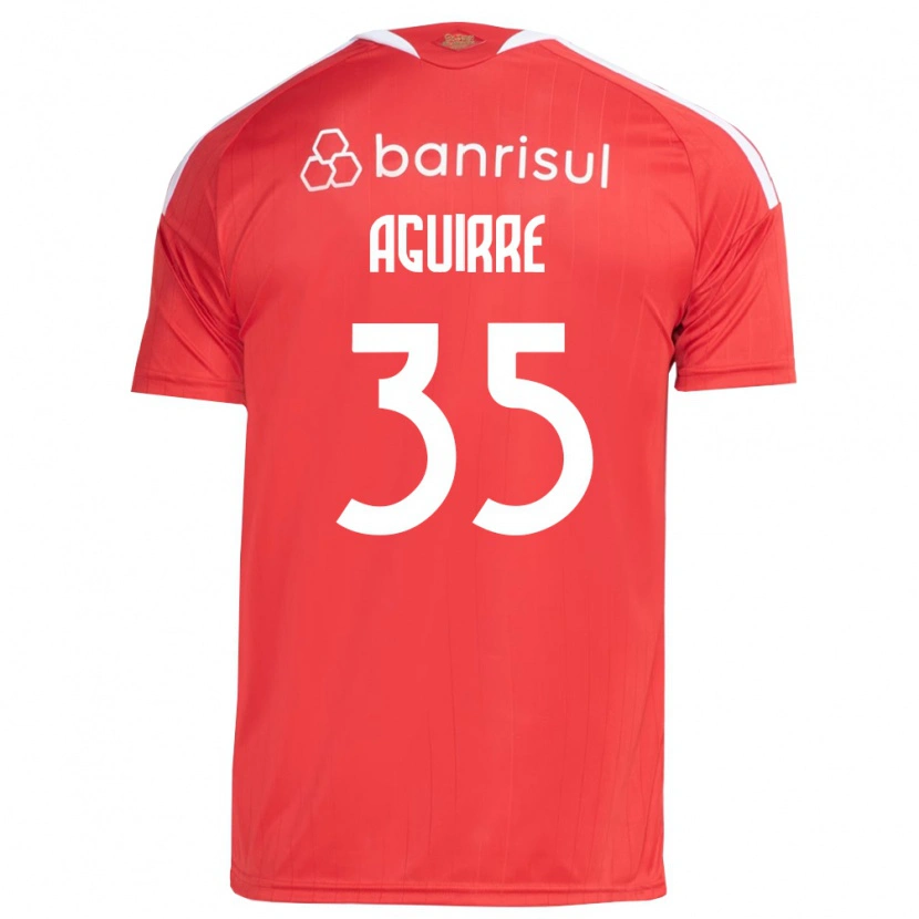 Danxen Damen Braian Aguirre #35 Rot Weiß Heimtrikot Trikot 2026/27 T-Shirt