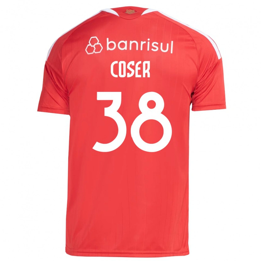 Danxen Damen Diego Coser #38 Rot Weiß Heimtrikot Trikot 2026/27 T-Shirt