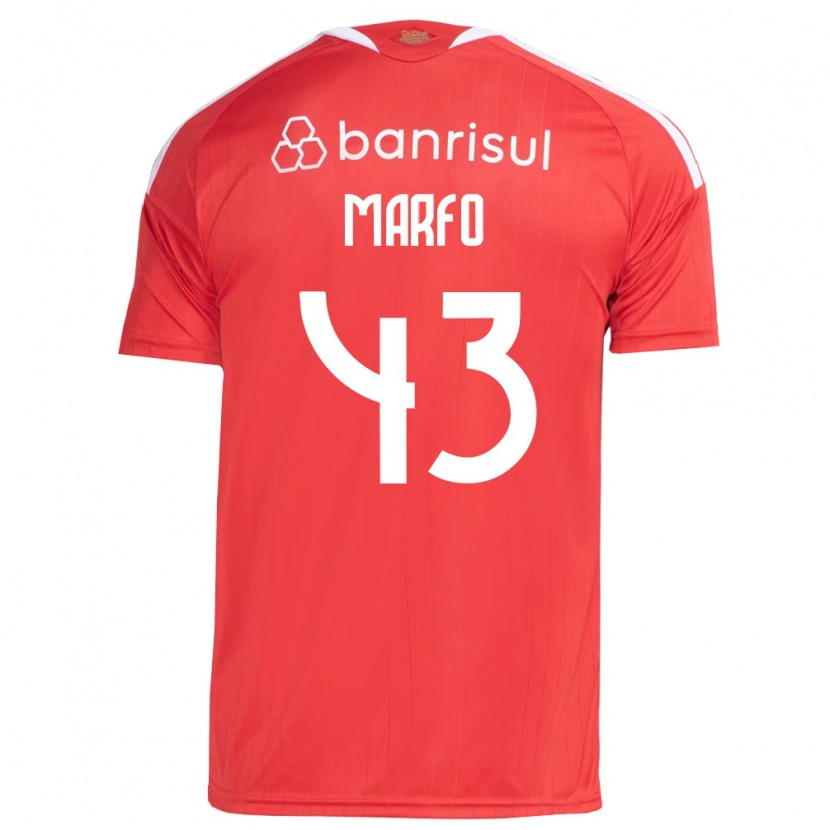 Danxen Damen Denis Marfo #43 Rot Weiß Heimtrikot Trikot 2026/27 T-Shirt