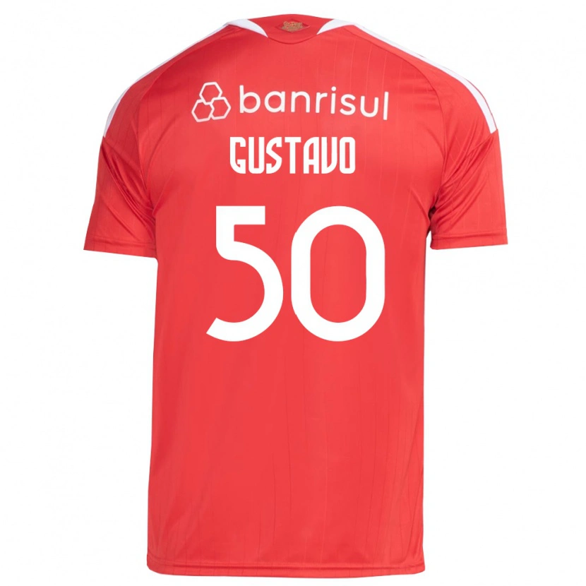 Danxen Damen Gustavo Dos Santos #50 Rot Weiß Heimtrikot Trikot 2026/27 T-Shirt