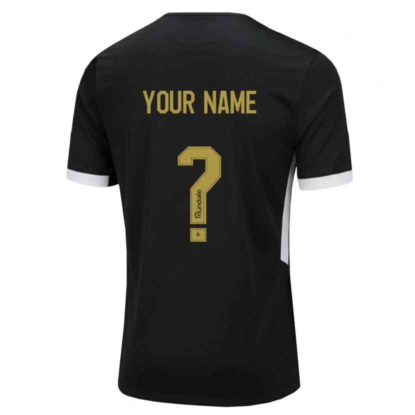 Danxen Damen Ihren Namen #0 Schwarz Weiß Gelb Heimtrikot Trikot 2026/27 T-Shirt