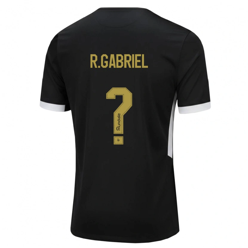 Danxen Damen Ronaldo Gabriel #0 Schwarz Weiß Gelb Heimtrikot Trikot 2026/27 T-Shirt