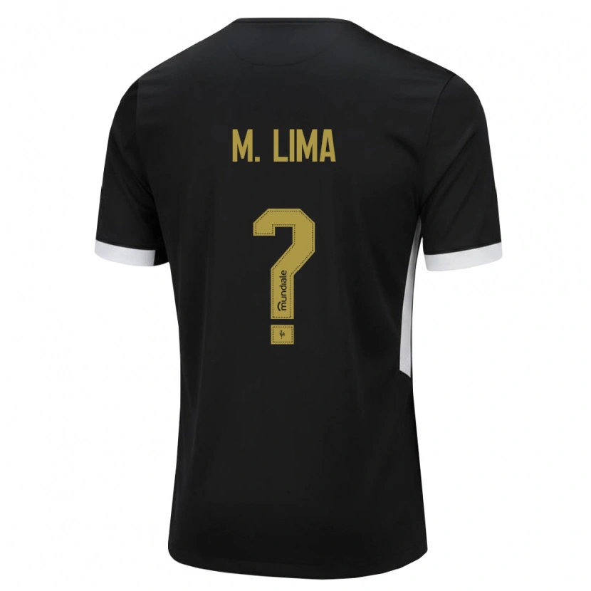 Danxen Damen Matheus Lima #0 Schwarz Weiß Gelb Heimtrikot Trikot 2026/27 T-Shirt