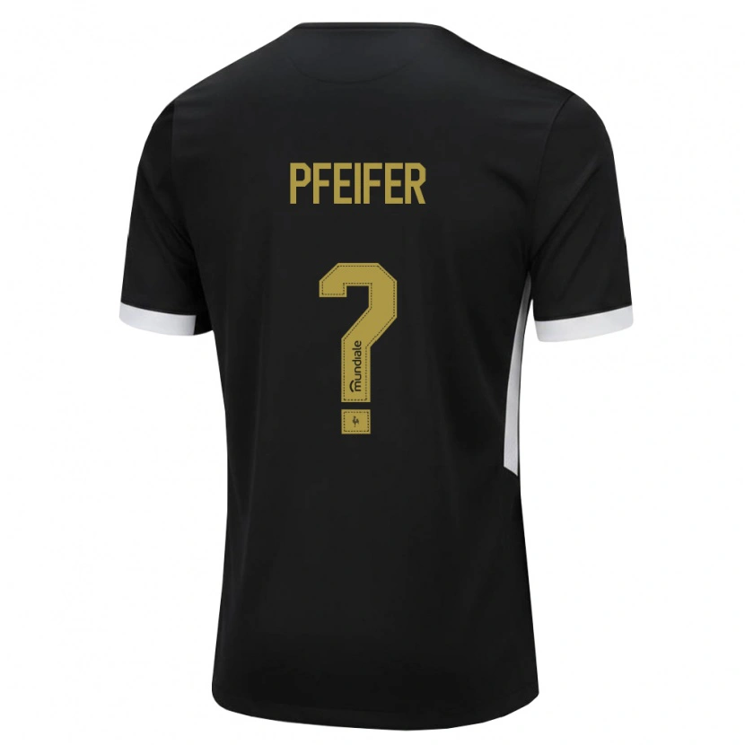 Danxen Damen Gabriel Pfeifer #0 Schwarz Weiß Gelb Heimtrikot Trikot 2026/27 T-Shirt