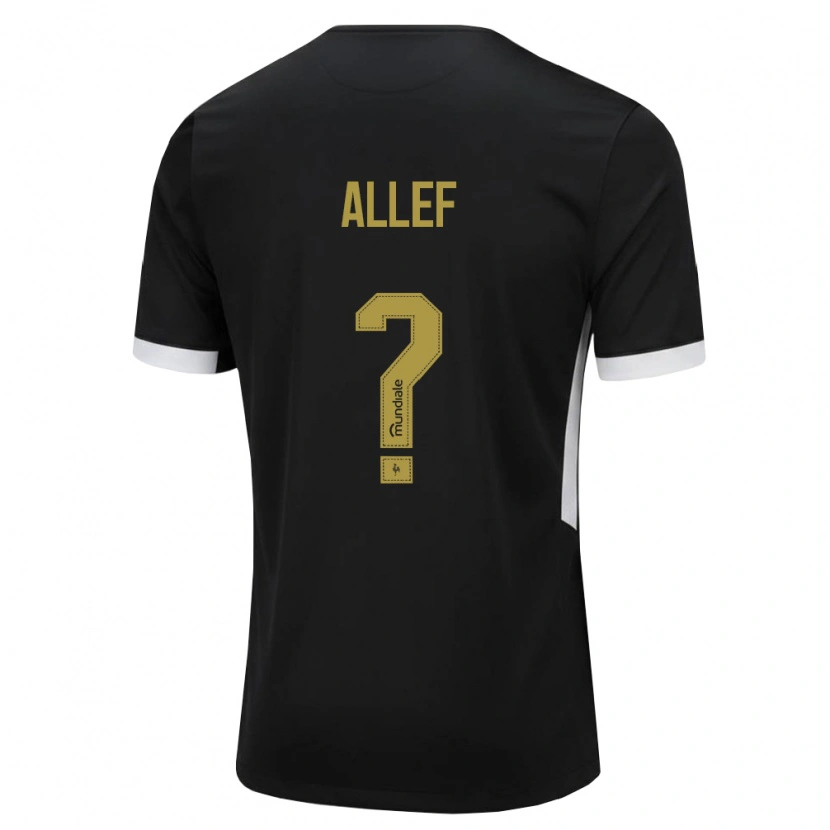 Danxen Damen Allef #0 Schwarz Weiß Gelb Heimtrikot Trikot 2026/27 T-Shirt