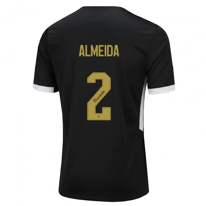 Danxen Damen Samuel Almeida #2 Schwarz Weiß Gelb Heimtrikot Trikot 2026/27 T-Shirt