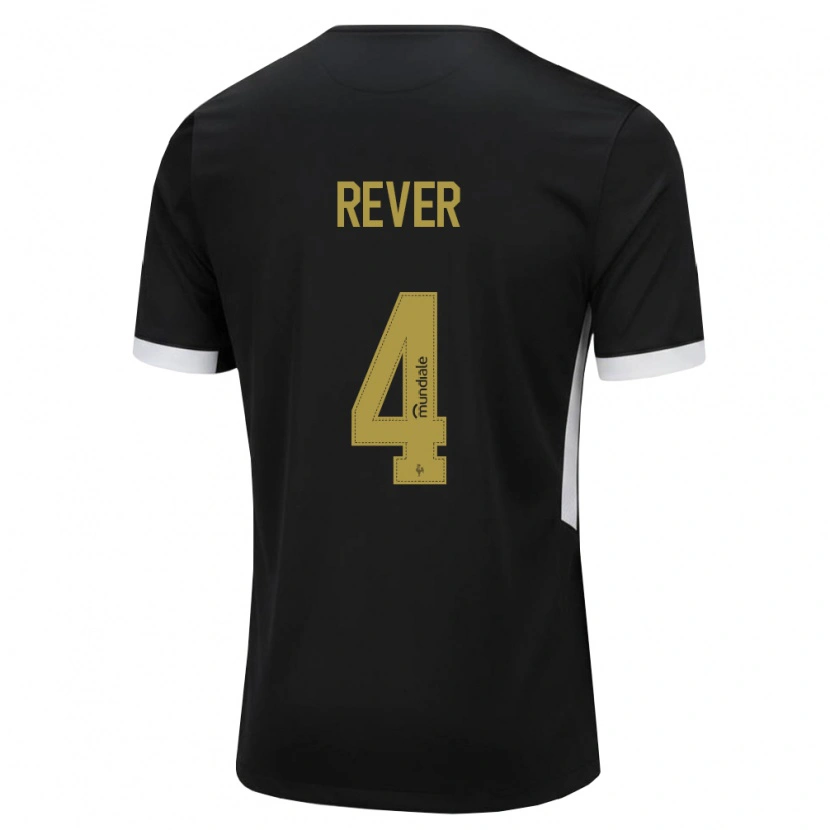 Danxen Damen Rever #4 Schwarz Weiß Gelb Heimtrikot Trikot 2026/27 T-Shirt