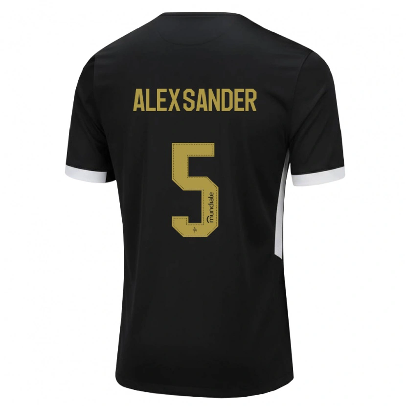 Danxen Damen Alexsander Cristhian Gomes Da Costa #5 Schwarz Weiß Gelb Heimtrikot Trikot 2026/27 T-Shirt