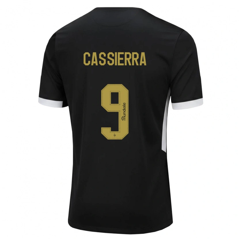 Danxen Damen Mateo Cassierra #9 Schwarz Weiß Gelb Heimtrikot Trikot 2026/27 T-Shirt