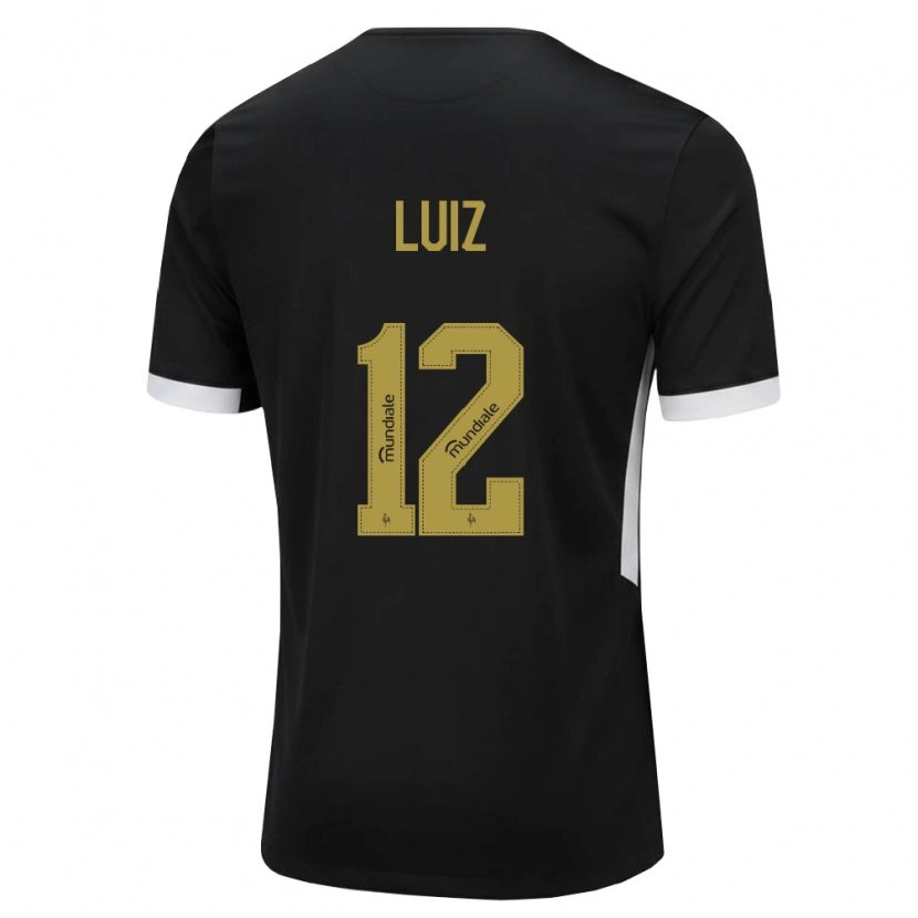 Danxen Damen Estevan Luiz #12 Schwarz Weiß Gelb Heimtrikot Trikot 2026/27 T-Shirt