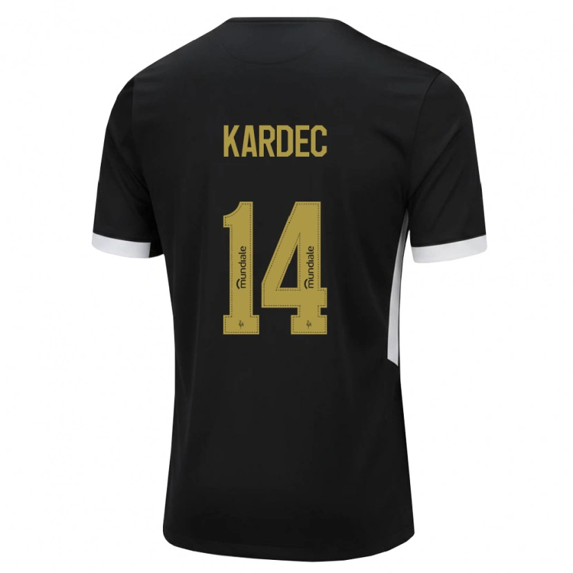 Danxen Damen Alan Kardec #14 Schwarz Weiß Gelb Heimtrikot Trikot 2026/27 T-Shirt