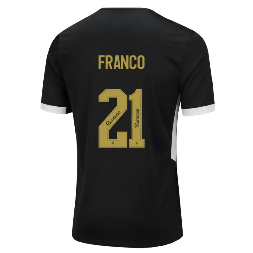 Danxen Damen Alan Franco #21 Schwarz Weiß Gelb Heimtrikot Trikot 2026/27 T-Shirt