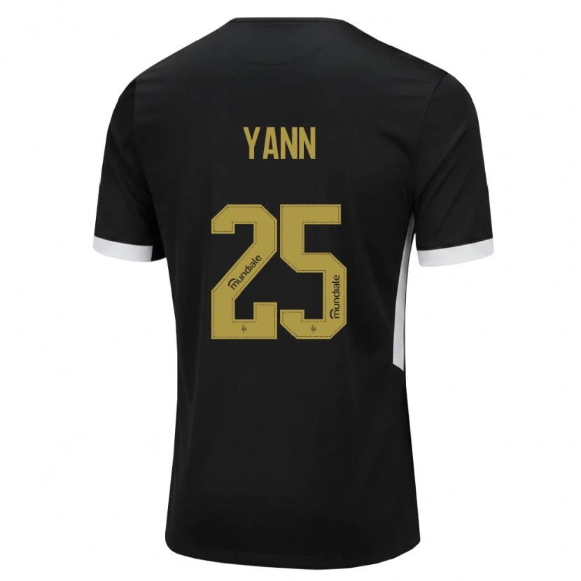 Danxen Damen Yann Neves #25 Schwarz Weiß Gelb Heimtrikot Trikot 2026/27 T-Shirt
