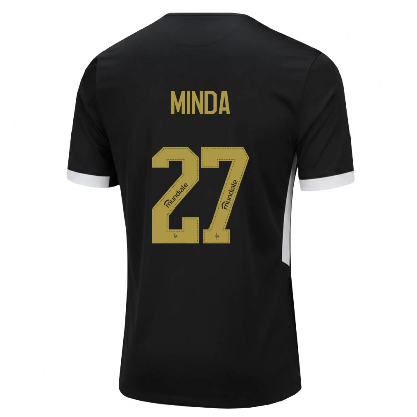 Danxen Damen Alan Minda #27 Schwarz Weiß Gelb Heimtrikot Trikot 2026/27 T-Shirt