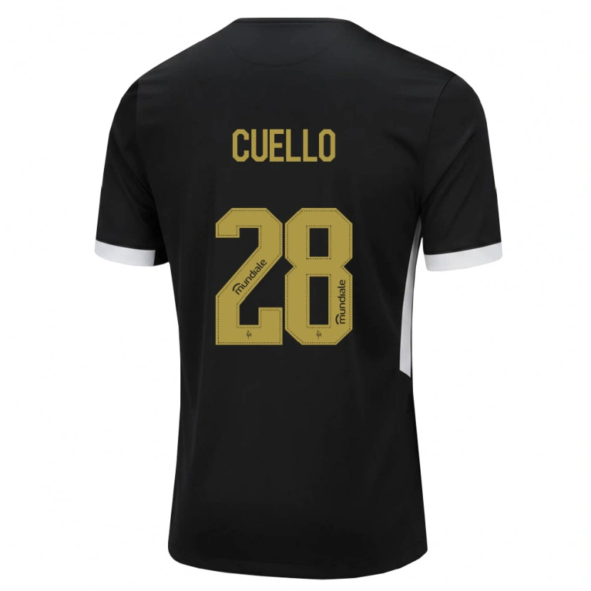 Danxen Damen Tomás Cuello #28 Schwarz Weiß Gelb Heimtrikot Trikot 2026/27 T-Shirt