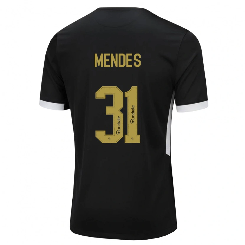 Danxen Damen Matheus Mendes #31 Schwarz Weiß Gelb Heimtrikot Trikot 2026/27 T-Shirt