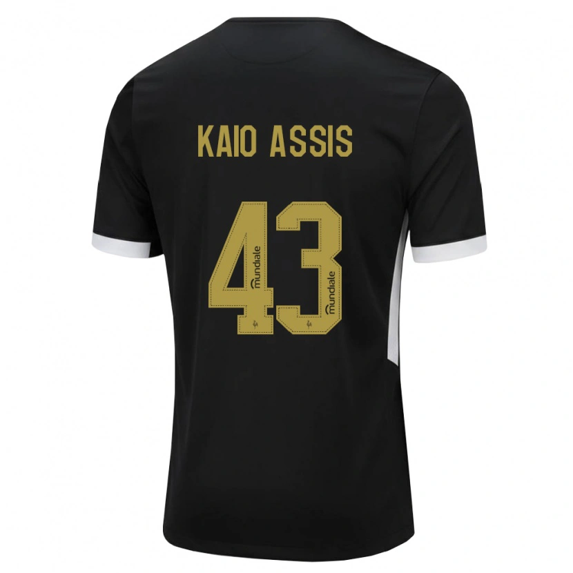 Danxen Damen Kaio Assis #43 Schwarz Weiß Gelb Heimtrikot Trikot 2026/27 T-Shirt
