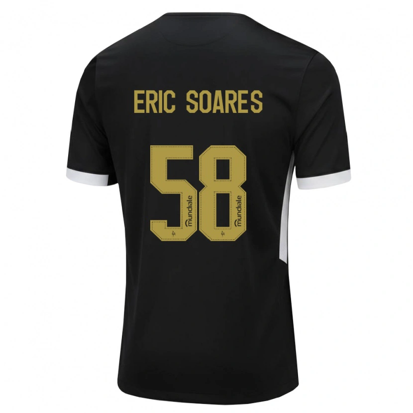 Danxen Damen Eric Soares #58 Schwarz Weiß Gelb Heimtrikot Trikot 2026/27 T-Shirt