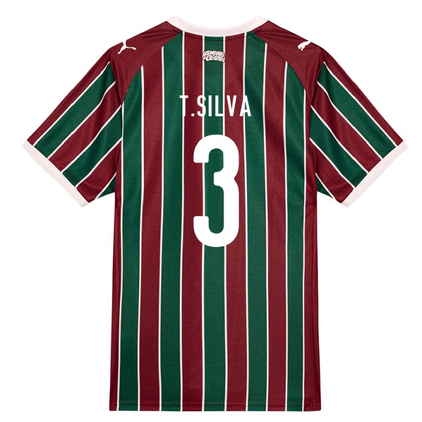 Danxen Damen Thiago Silva #3 Grün Burgund Weiß Heimtrikot Trikot 2026/27 T-Shirt