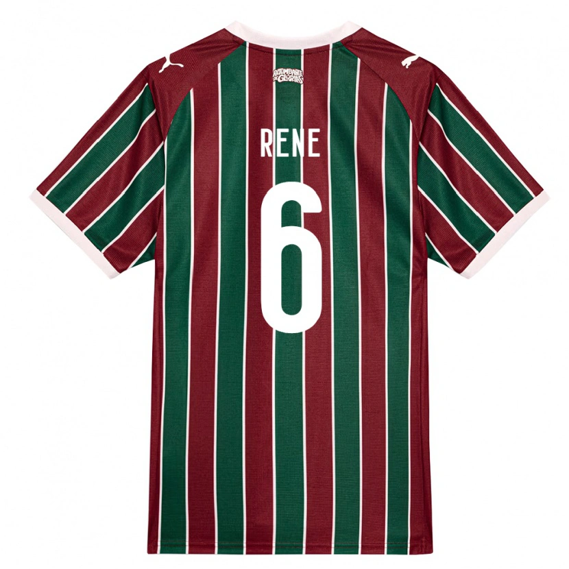 Danxen Damen Renê Rodrigues Martins #6 Grün Burgund Weiß Heimtrikot Trikot 2026/27 T-Shirt