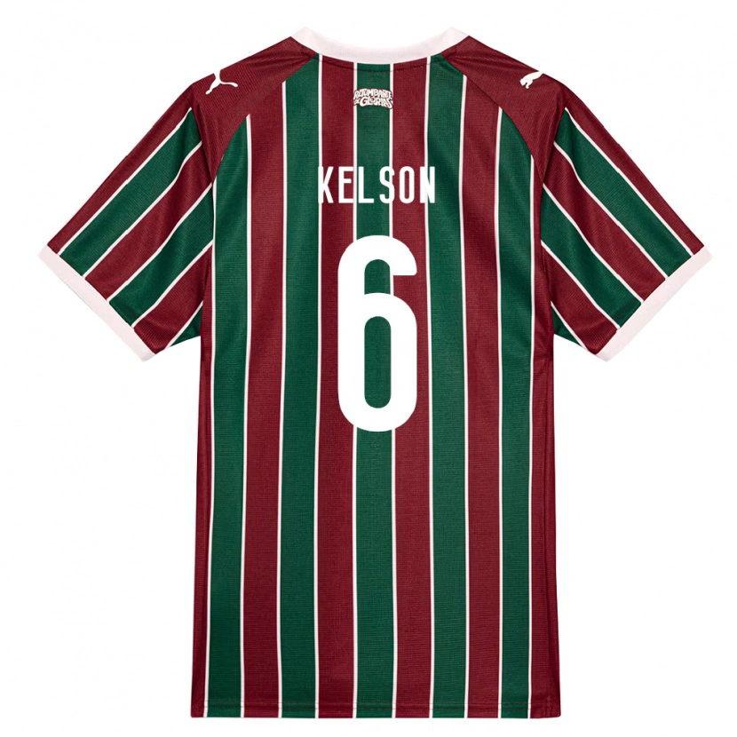 Danxen Damen Francisco Kelson Silva De Sousa #6 Grün Burgund Weiß Heimtrikot Trikot 2026/27 T-Shirt