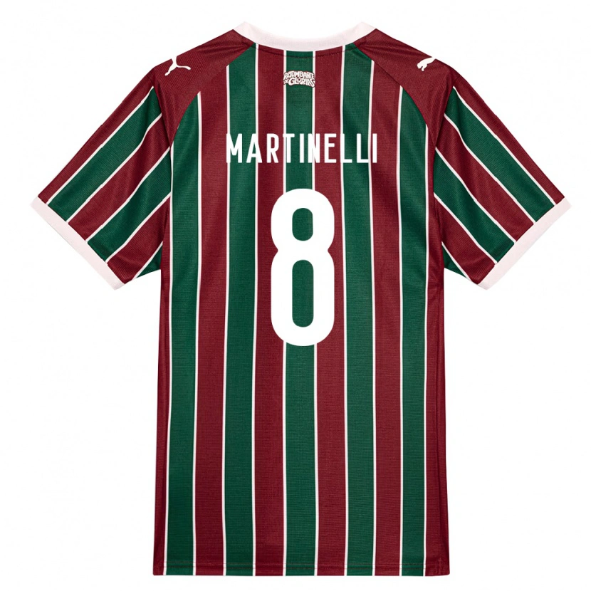 Danxen Damen Matheus Martinelli Lima #8 Grün Burgund Weiß Heimtrikot Trikot 2026/27 T-Shirt