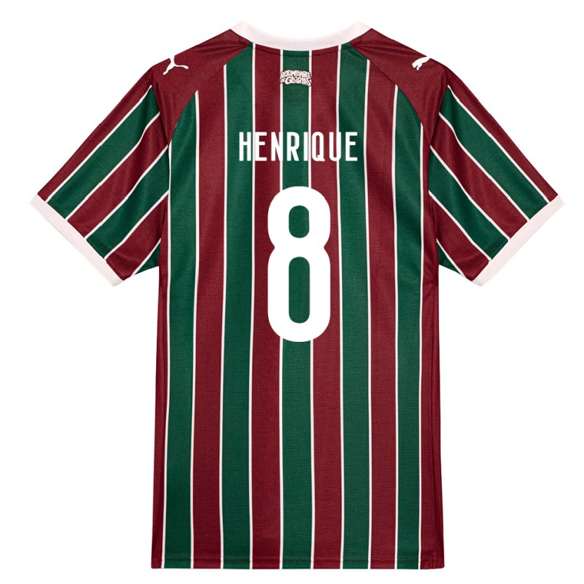 Danxen Damen Gabriel Henrique #8 Grün Burgund Weiß Heimtrikot Trikot 2026/27 T-Shirt