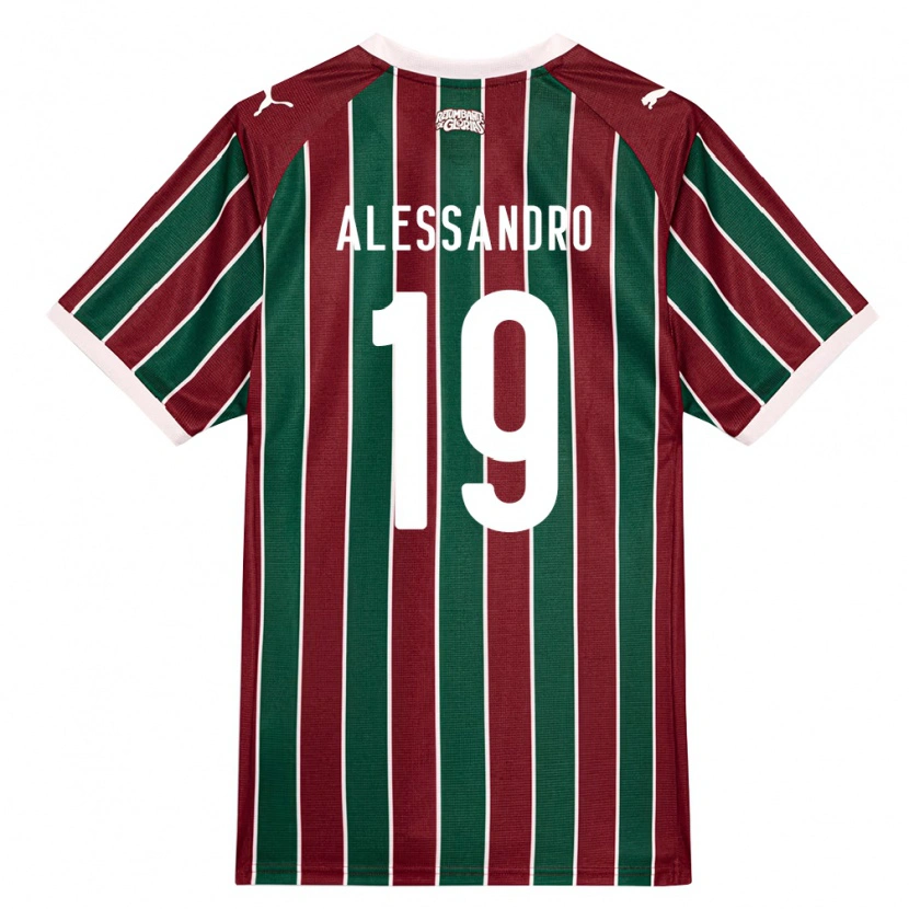 Danxen Damen Alessandro Chaves Da Silva #19 Grün Burgund Weiß Heimtrikot Trikot 2026/27 T-Shirt