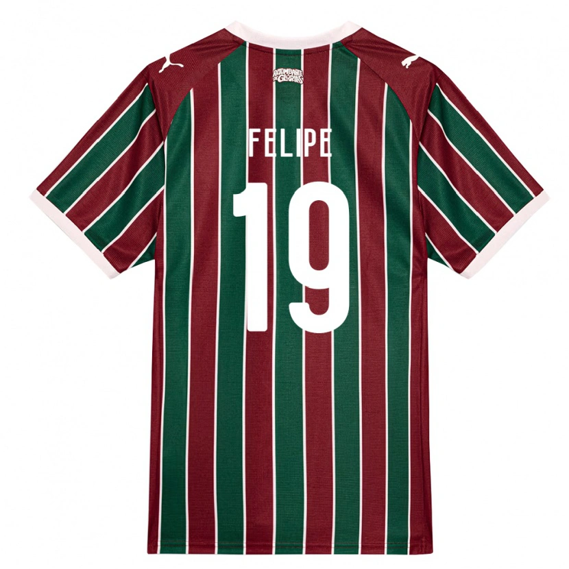 Danxen Damen Felipe Gustavo Araujo Sousa #19 Grün Burgund Weiß Heimtrikot Trikot 2026/27 T-Shirt