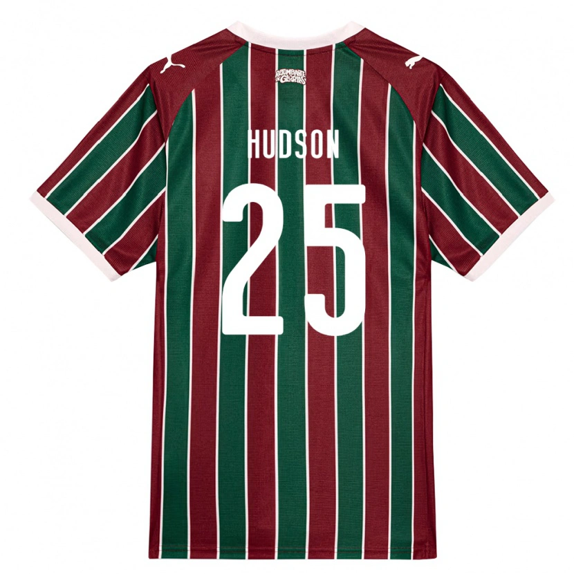 Danxen Damen Hudson #25 Grün Burgund Weiß Heimtrikot Trikot 2026/27 T-Shirt