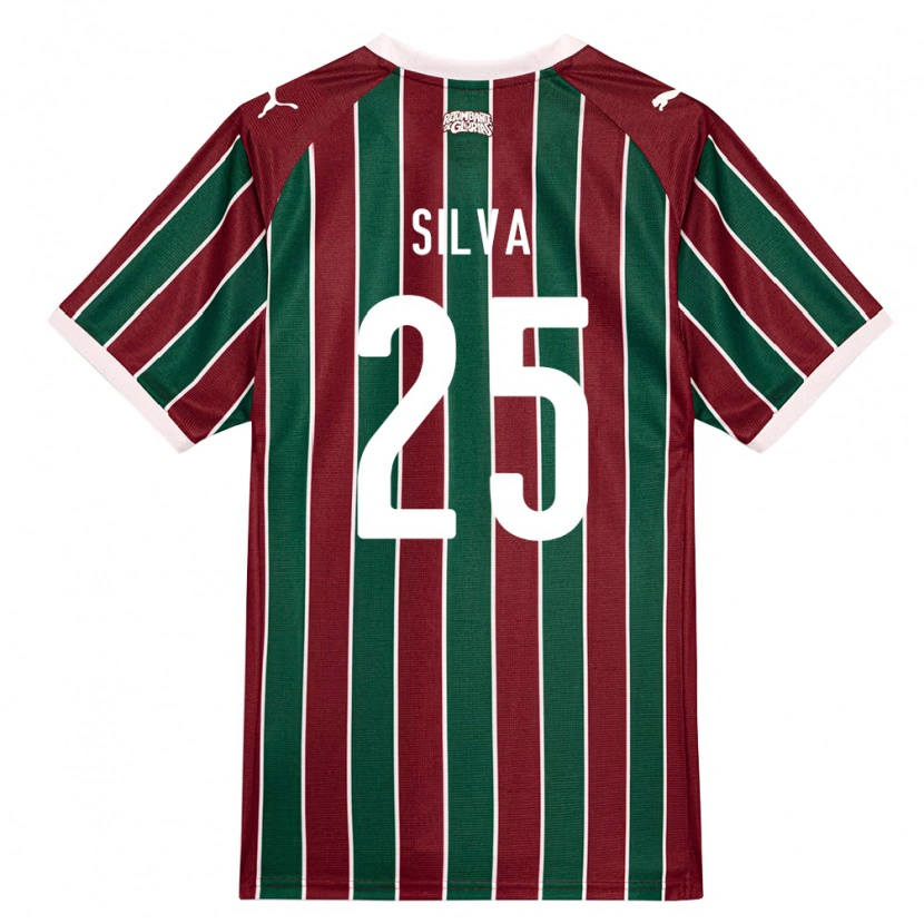 Danxen Damen Julia Silva #25 Grün Burgund Weiß Heimtrikot Trikot 2026/27 T-Shirt