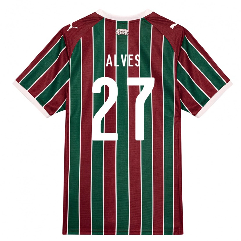 Danxen Damen Felipe Alves #27 Grün Burgund Weiß Heimtrikot Trikot 2026/27 T-Shirt