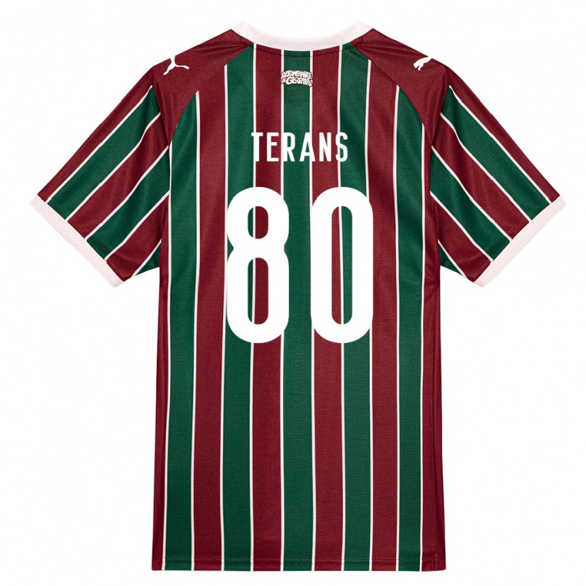 Danxen Damen David Terans #80 Grün Burgund Weiß Heimtrikot Trikot 2026/27 T-Shirt