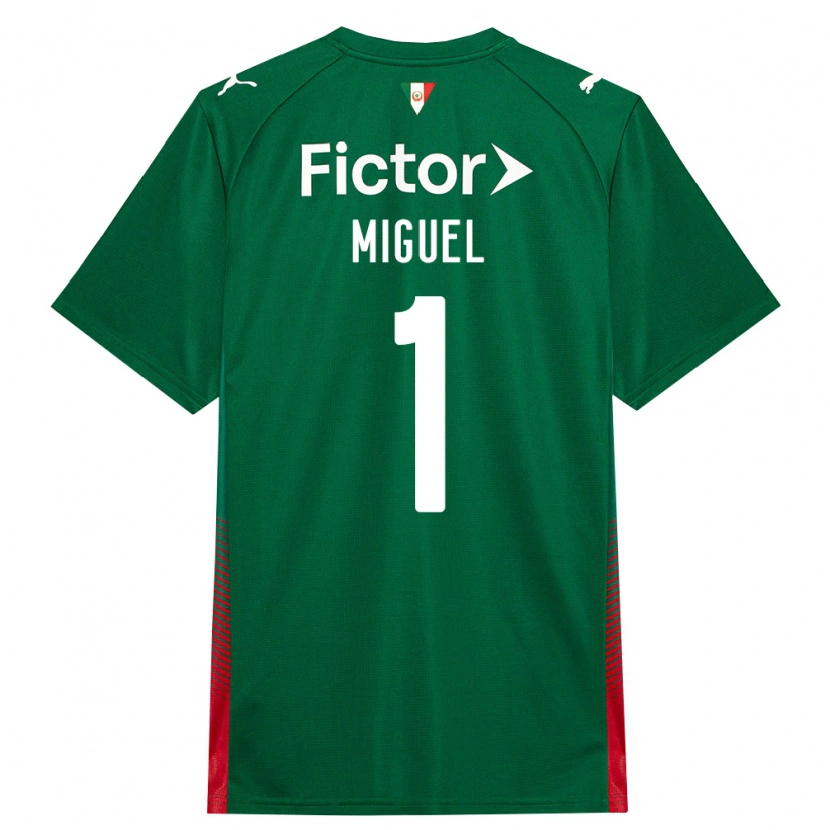 Danxen Damen Carlos Miguel #1 Grün Rot Weiß Heimtrikot Trikot 2026/27 T-Shirt