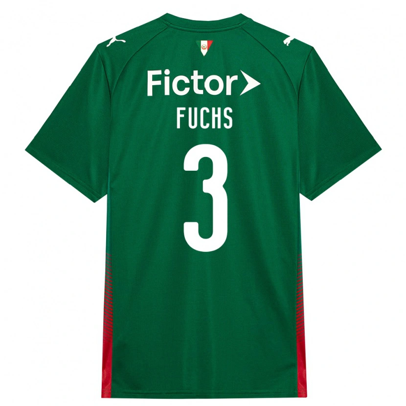 Danxen Damen Bruno Fuchs #3 Grün Rot Weiß Heimtrikot Trikot 2026/27 T-Shirt