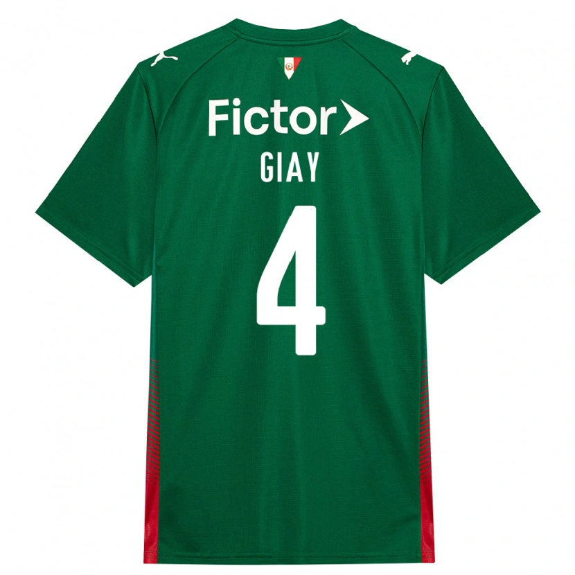 Danxen Damen Agustín Giay #4 Grün Rot Weiß Heimtrikot Trikot 2026/27 T-Shirt