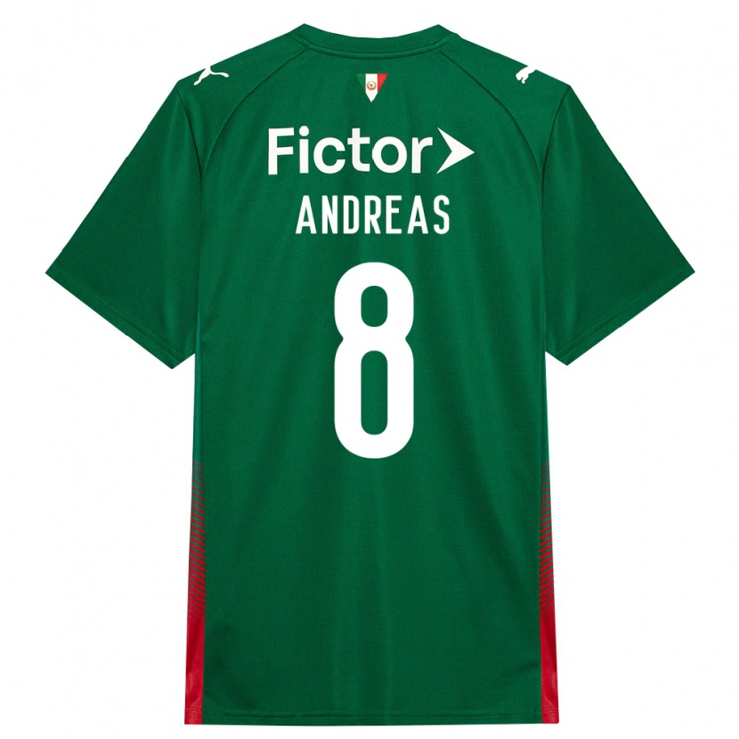 Danxen Damen Andreas Pereira #8 Grün Rot Weiß Heimtrikot Trikot 2026/27 T-Shirt