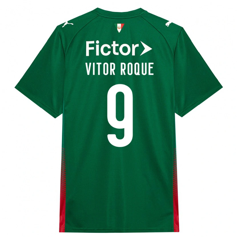 Danxen Damen Vitor Roque #9 Grün Rot Weiß Heimtrikot Trikot 2026/27 T-Shirt