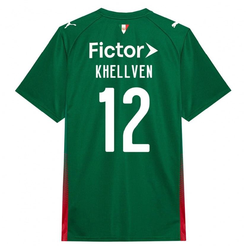 Danxen Damen Khellven Douglas Silva Oliveira #12 Grün Rot Weiß Heimtrikot Trikot 2026/27 T-Shirt