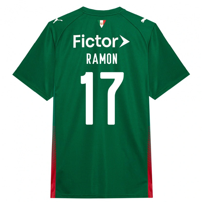 Danxen Damen Ramon Riquelme #17 Grün Rot Weiß Heimtrikot Trikot 2026/27 T-Shirt